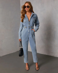 Quiet Cool Denim Jumpsuit