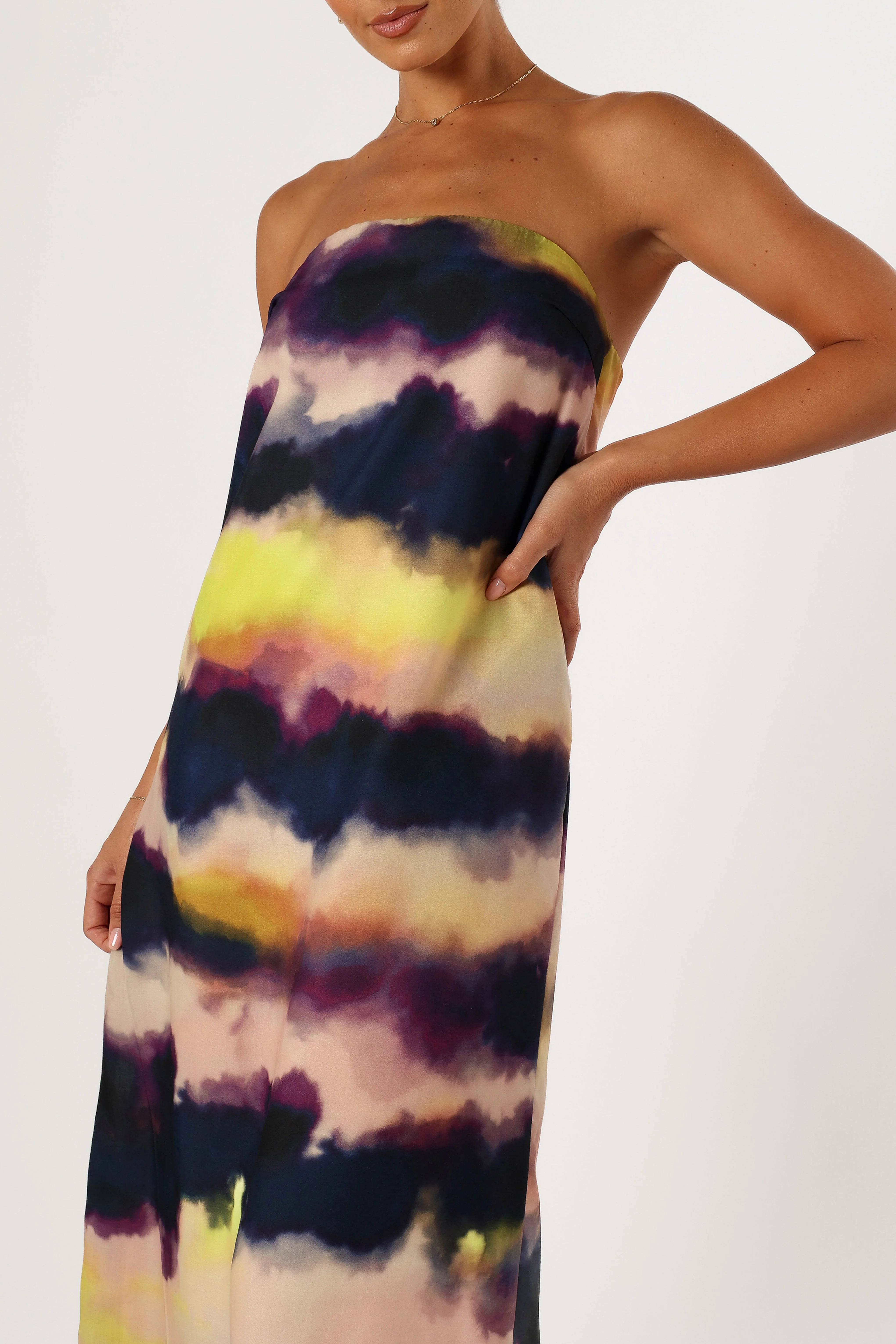 Oasis Strapless Maxi Dress Storm