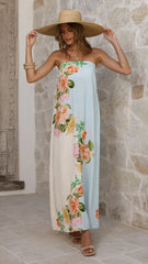 Ellea Maxi Dress Botanical Bliss Blue