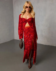 Astrella Abstract Flyaway Top