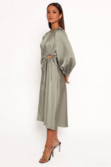Windsor Long Sleeve Maxi Dress Olive