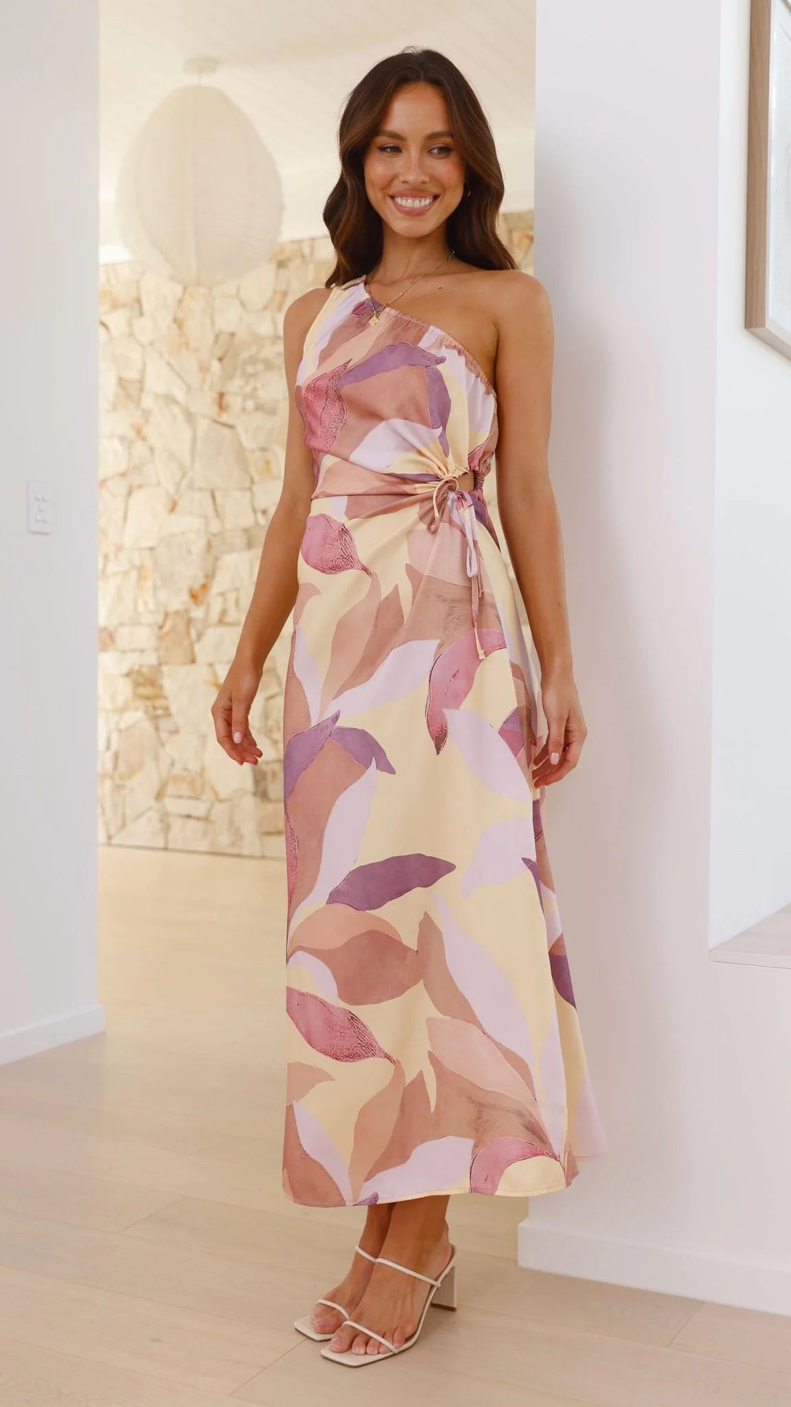 Lana Maxi Dress Pink Purple Floral
