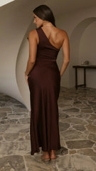 Victoria Maxi Dress Chocolate