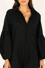 Elsa Romper Black