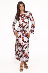 Deidre Maxi Dress Blurred Floral