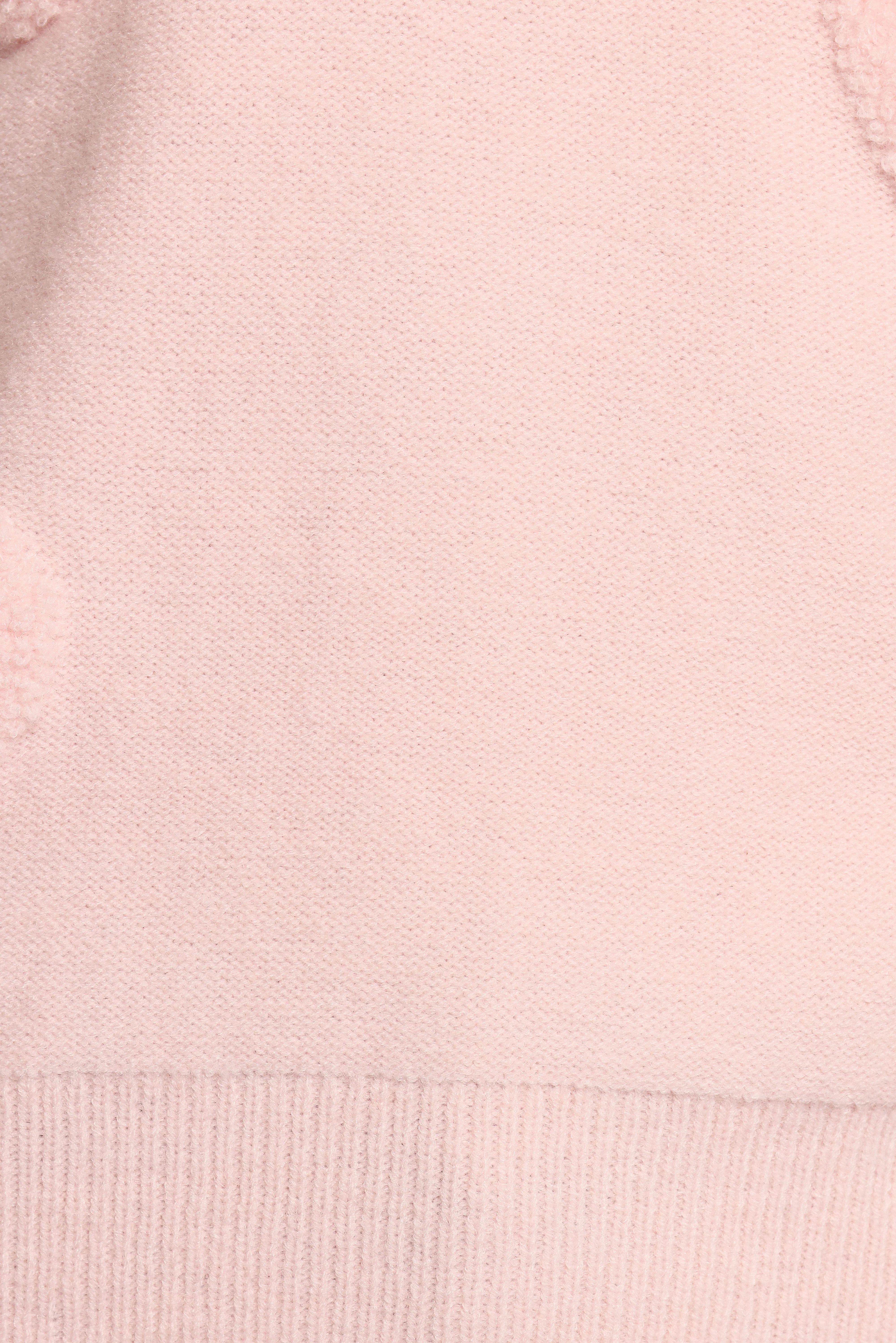 Orlenda Heart Knit Sweater Pale Pink
