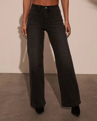Iverson High Rise Wide Leg Denim
