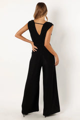 Nora Wide Leg Jumpsuit Black