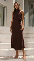Esther Maxi Dress Chocolate