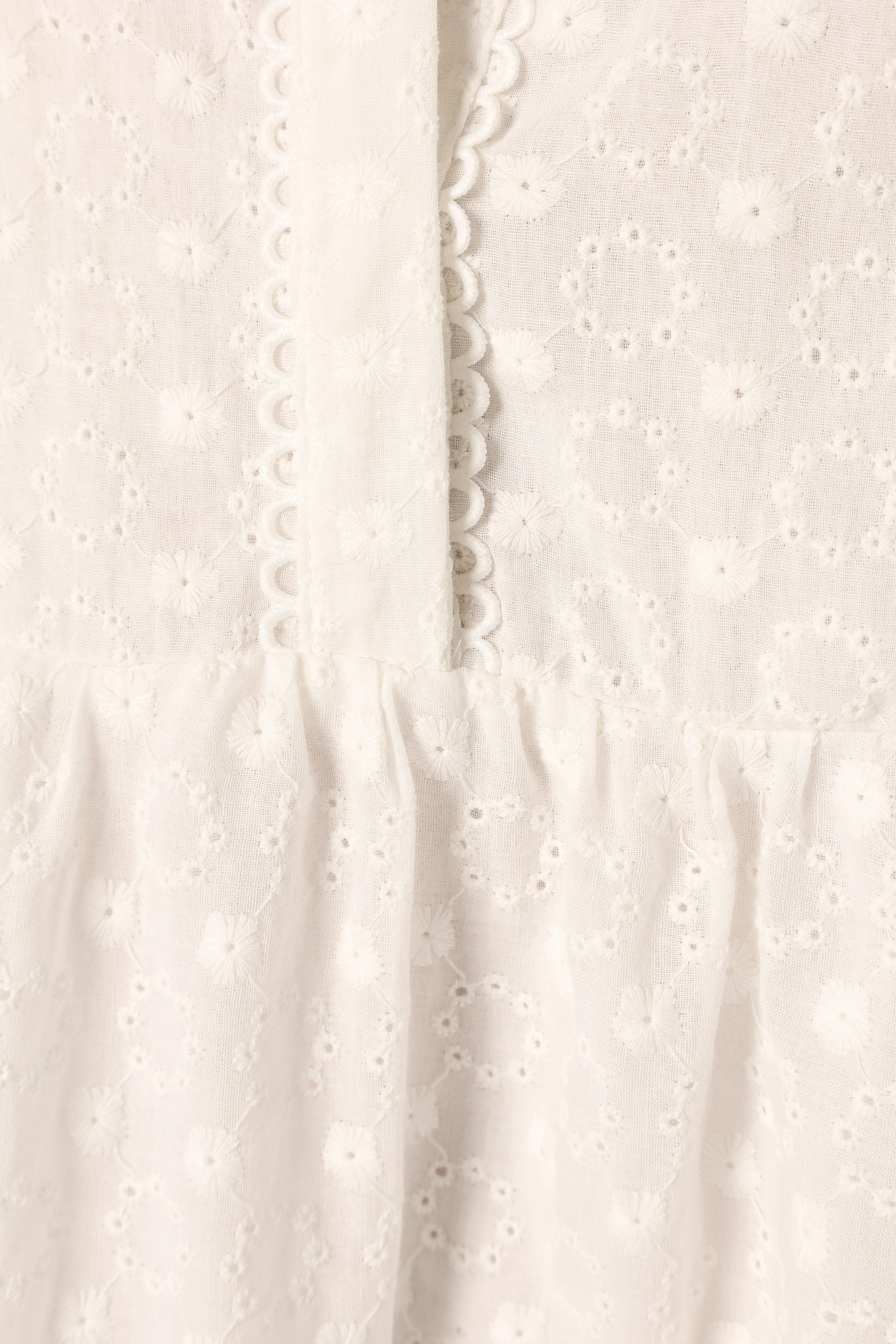 Delia Long Sleeve Mini Dress White