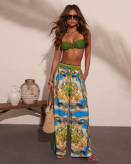 Coastal Dreamer Novelty Wide Leg Pants