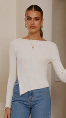Isla Long Sleeve Top Cream