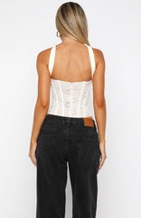 Parisian Love Story Bustier Cream