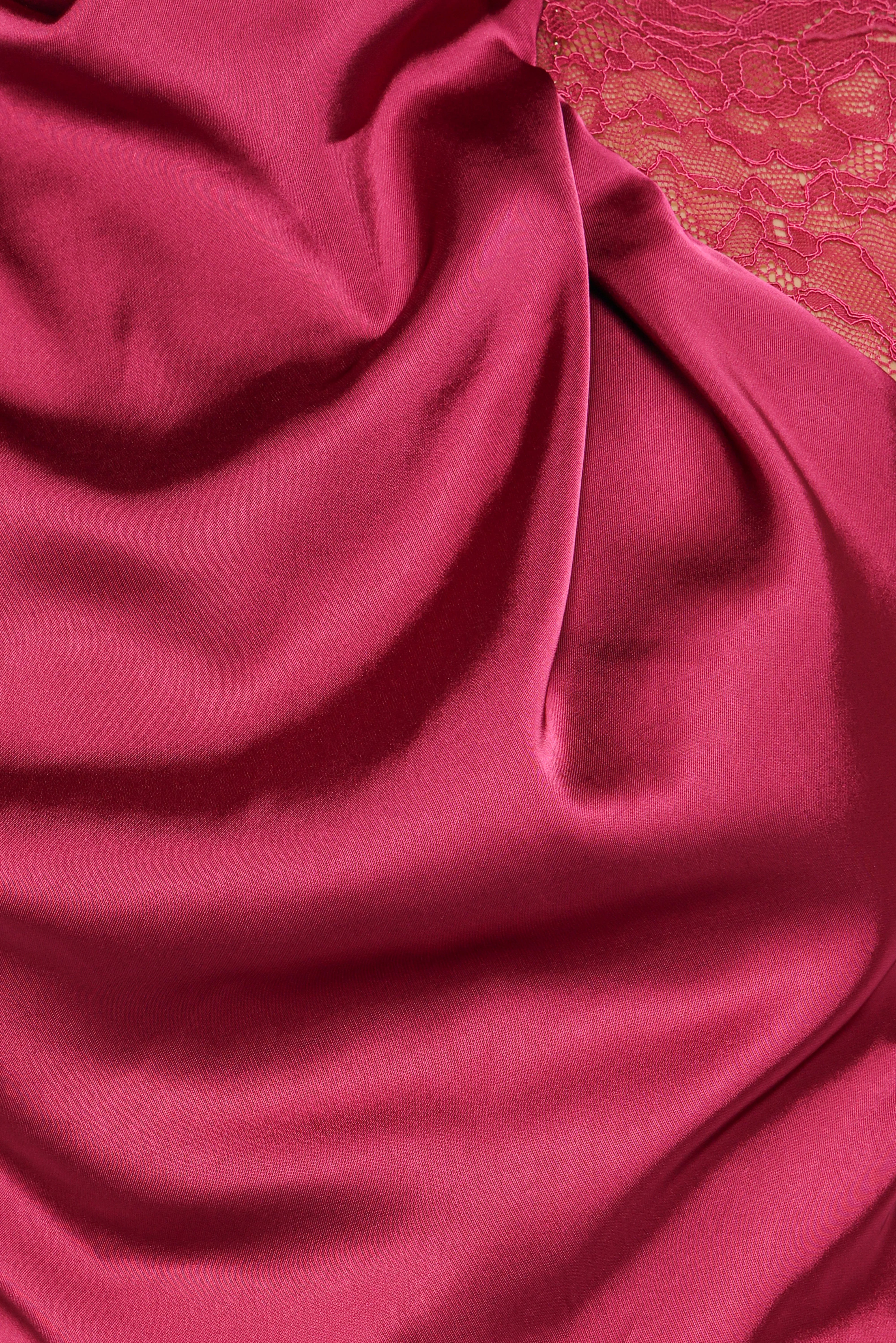 Brinley One Shoulder Jumpsuit Berry