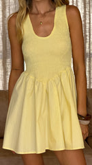 Amira Mini Dress Yellow
