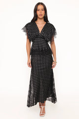 Ailbhe Lace Skirt Black Polka Dot