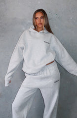 Core Classic Oversized Hoodie Dark Grey Marle