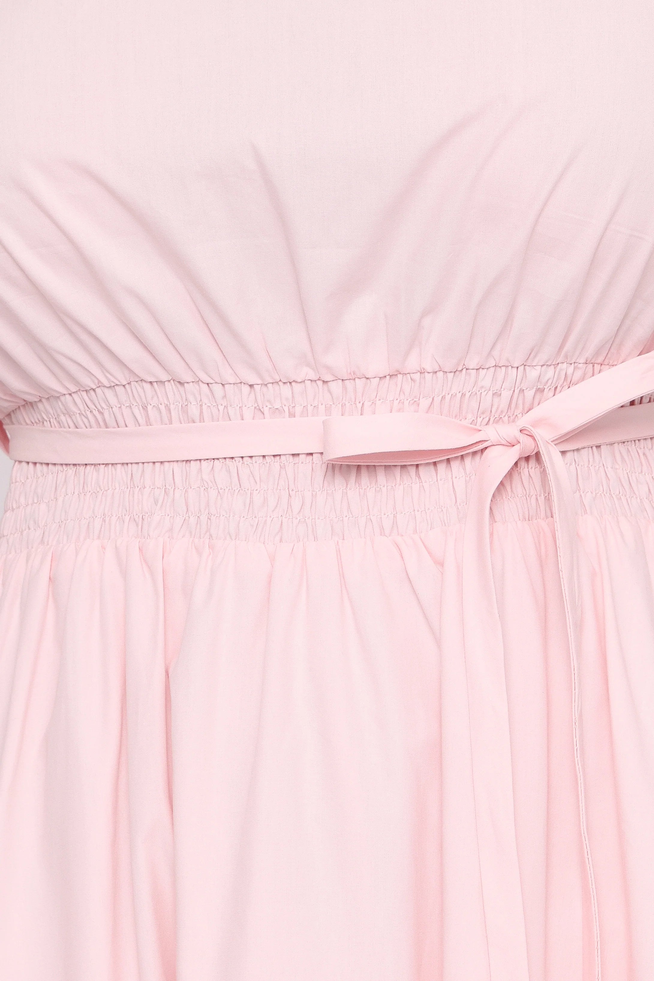 Nellie Midi Dress Petal Pink