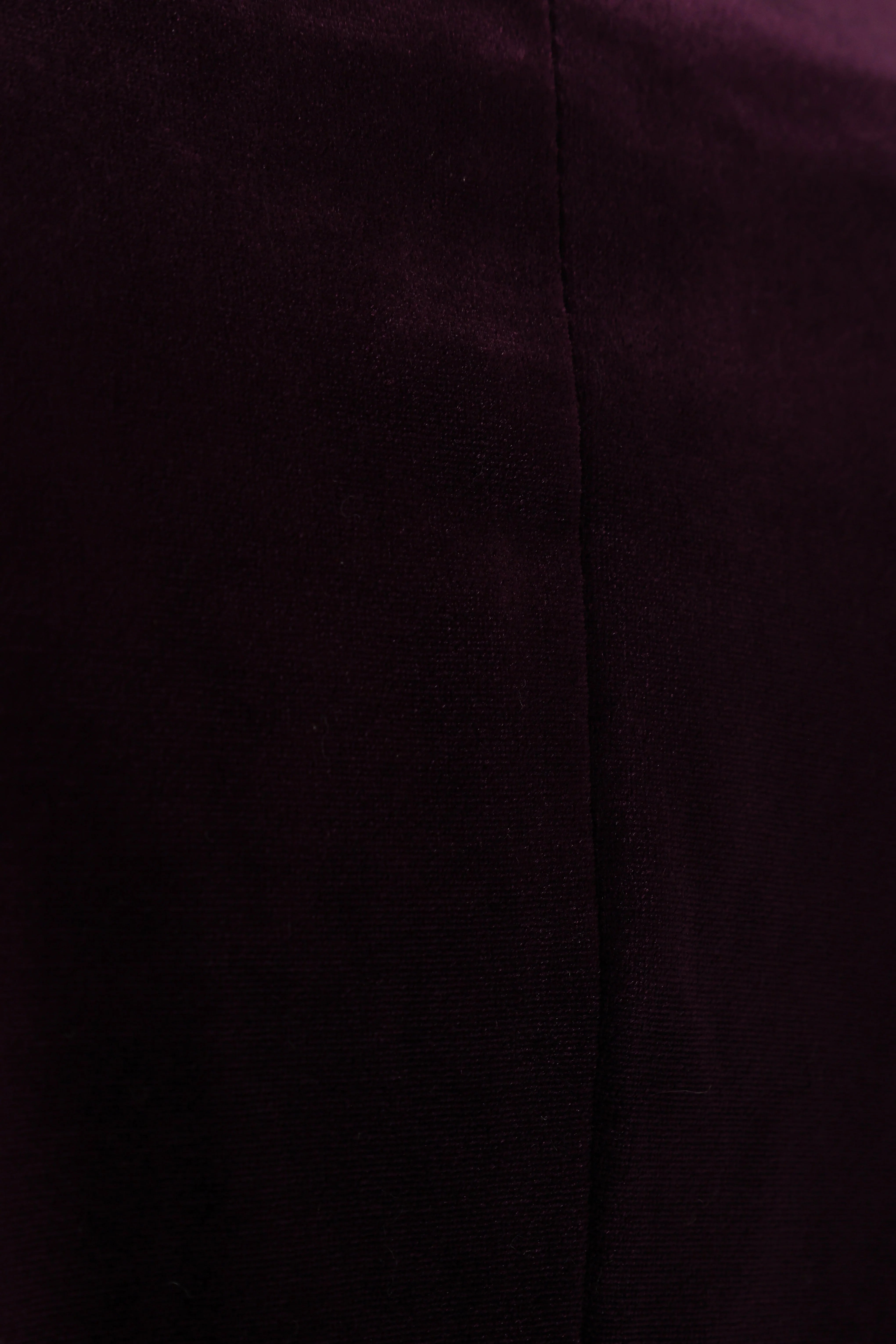 Vera Velvet Blazer Plum