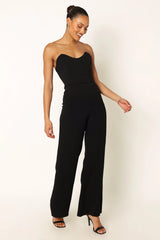 Nyla Sweetheart Jumpsuit Black