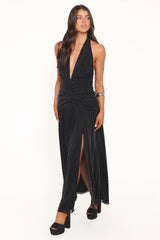 Lucas Halterneck Maxi Dress Black