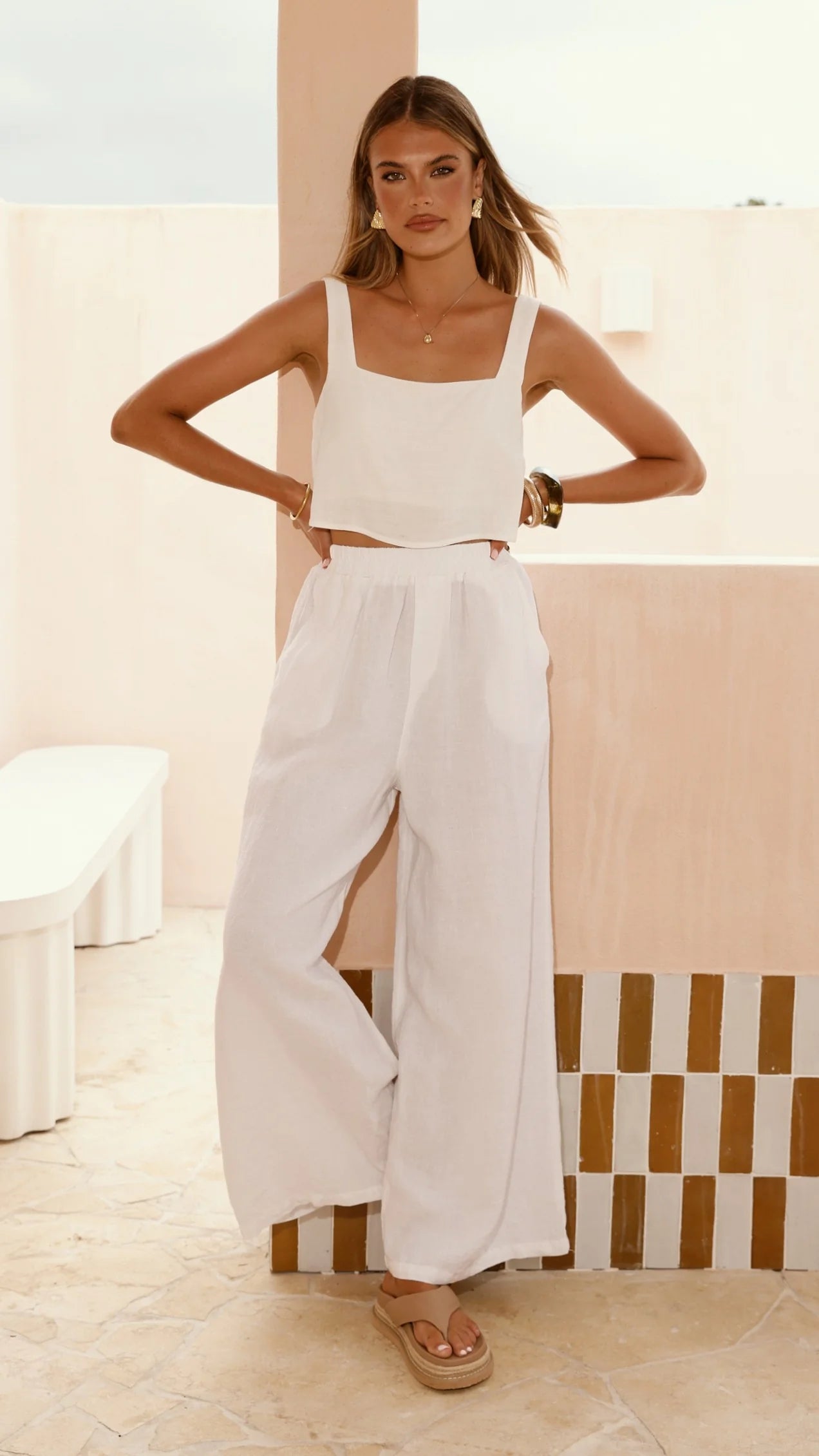 Oceana Pants White