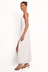 Chandler One Shoulder Maxi Dress White