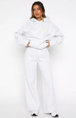 Vol 1 Wide Leg Sweatpants Grey Marle