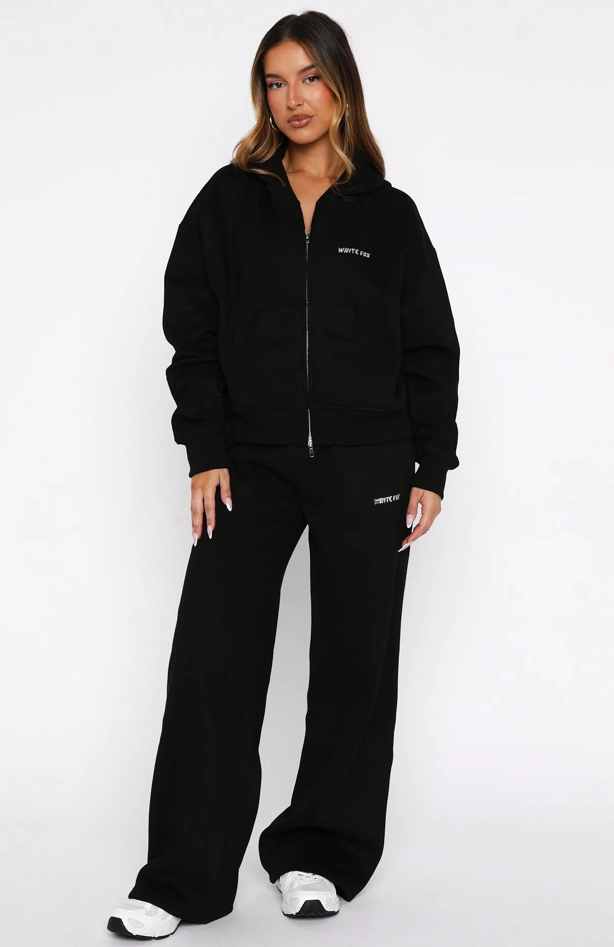 Test Drive Boxy Zip Front Hoodie Black