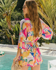 Jaime Tie Waist Kimono Romper