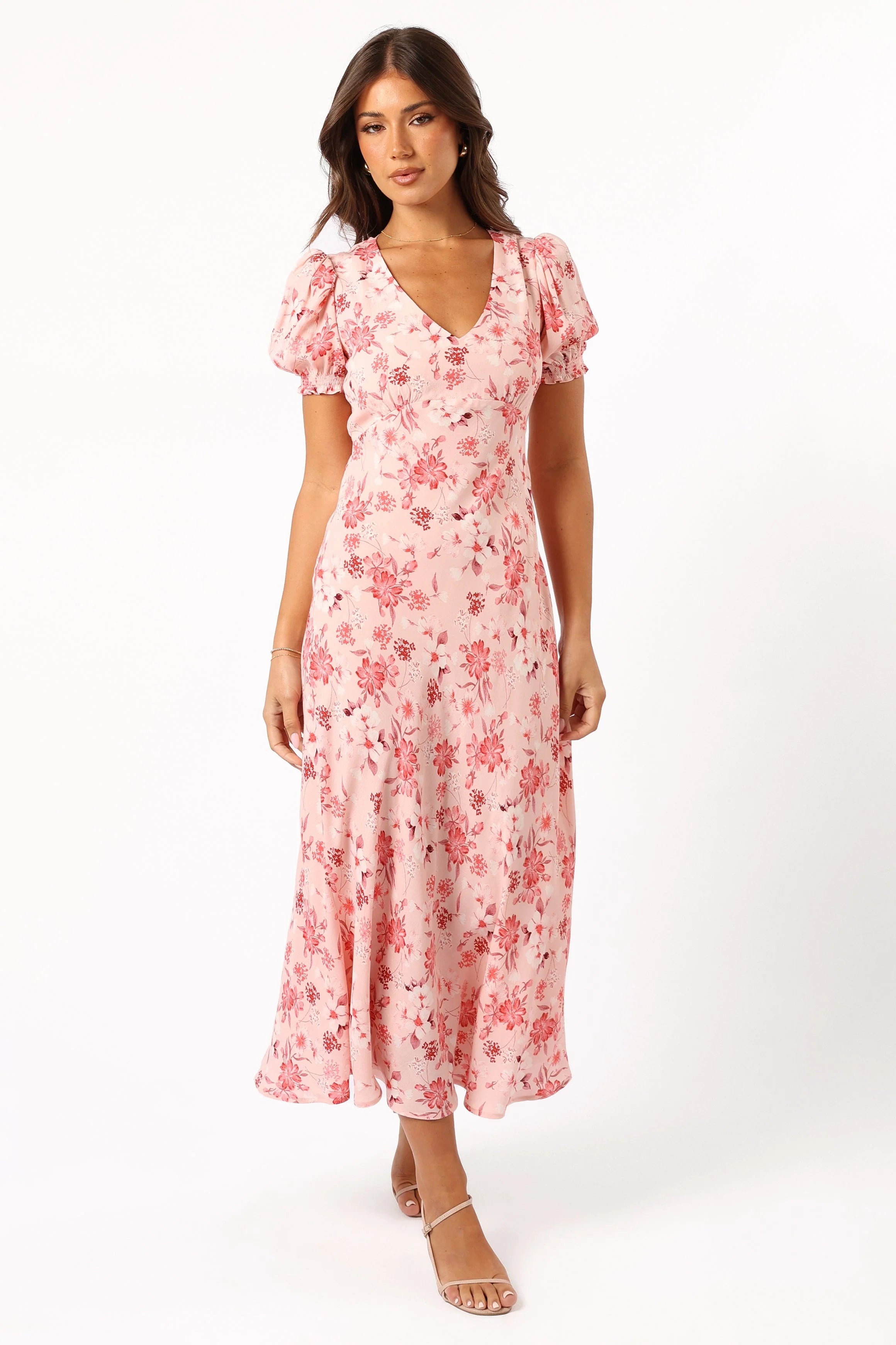 Sandra Midi Dress Blushed Garden