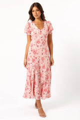Sandra Midi Dress Blushed Garden