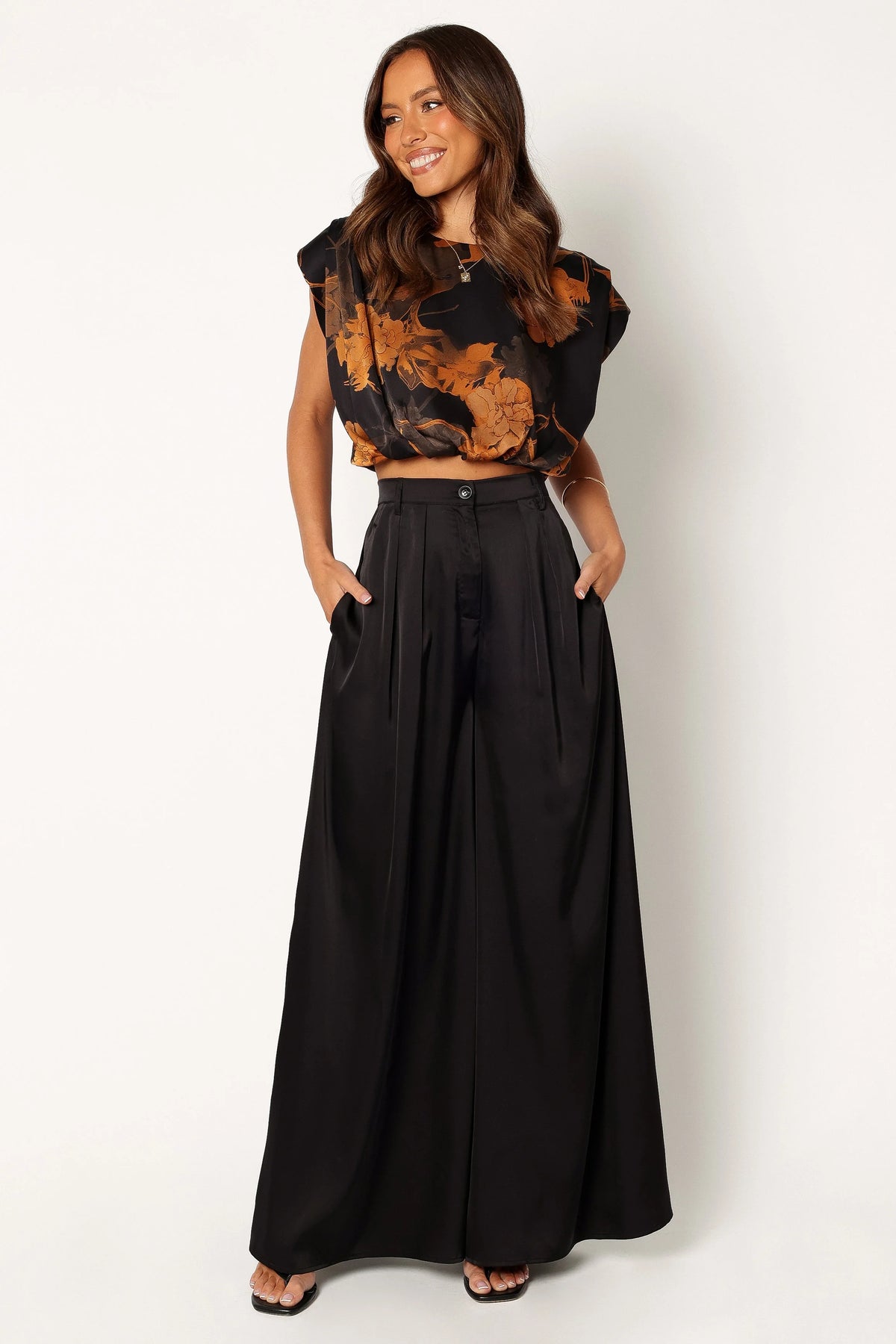 Taya Two Piece Set Black