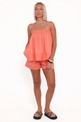 Aiesha Short Set Coral