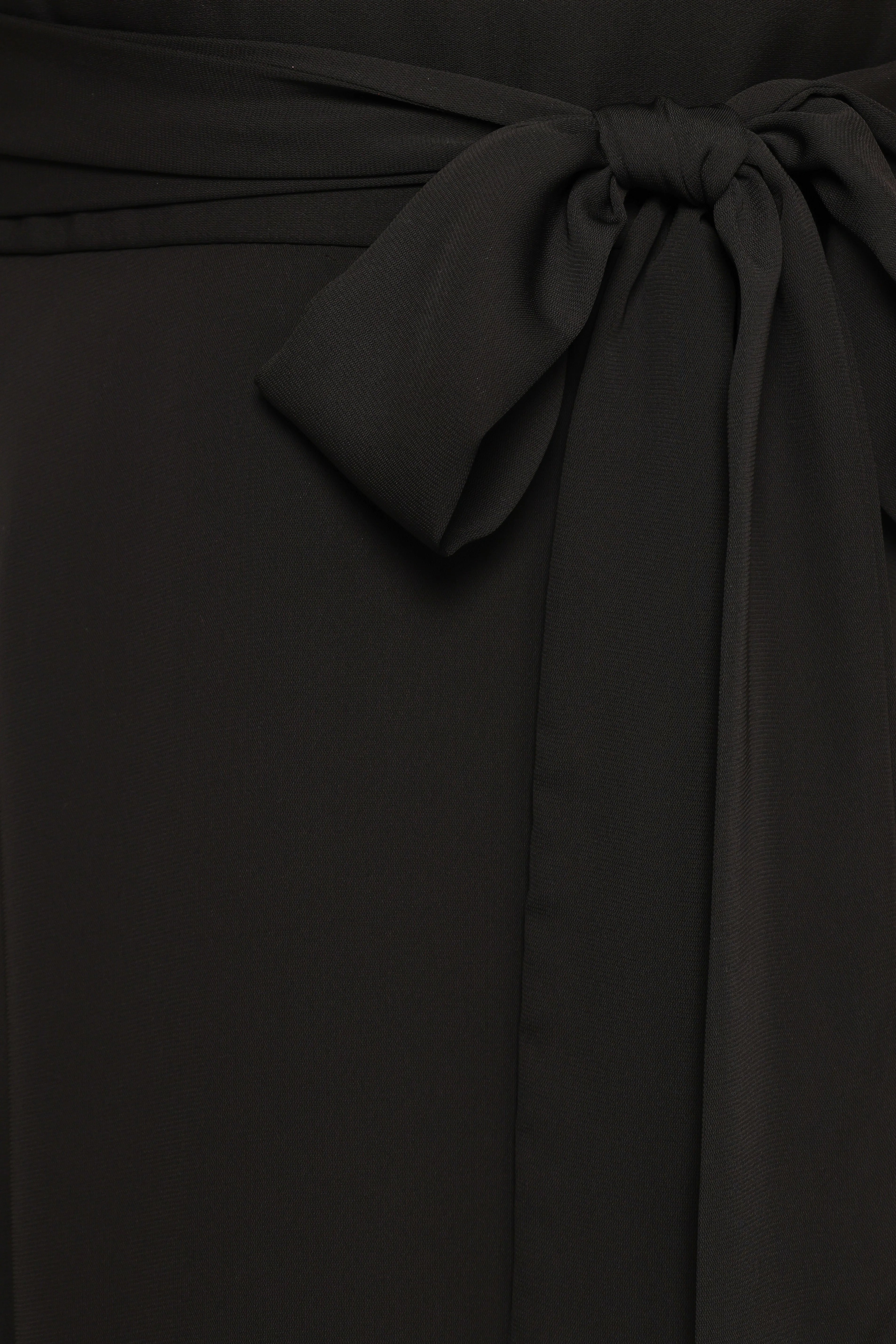 Maverick Wrap Maxi Dress Black