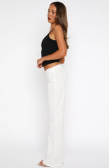 Getting You Close Pants White Pinstripe