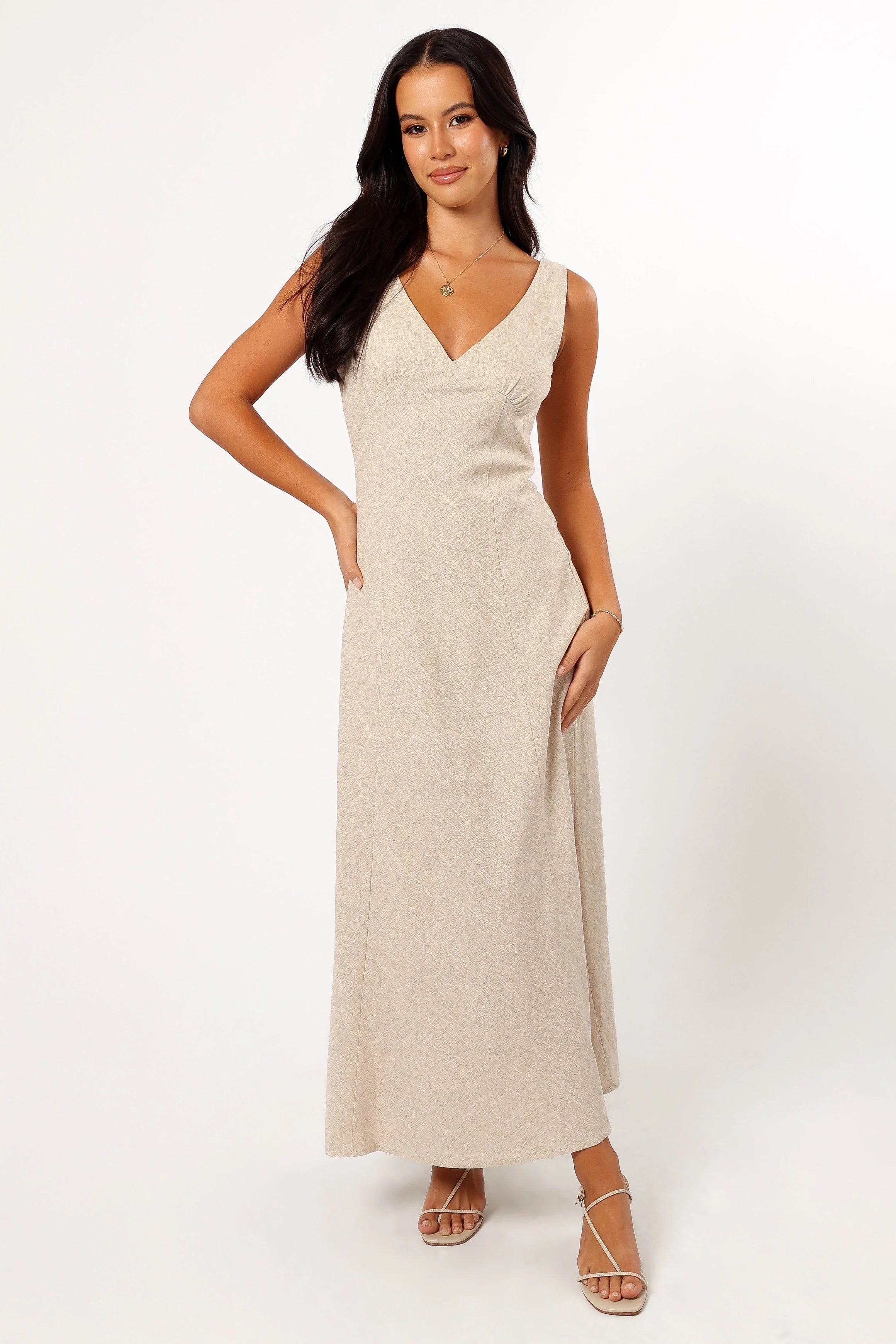 Adren Midi Dress Oatmeal