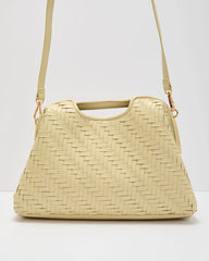 Mireya Woven Vegan Leather Clutch