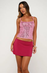 Sweet Like That Sequin Knit Top Pink