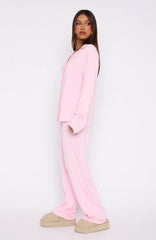 Pillow Talk Long Sleeve Pyjama Set Baby Pink