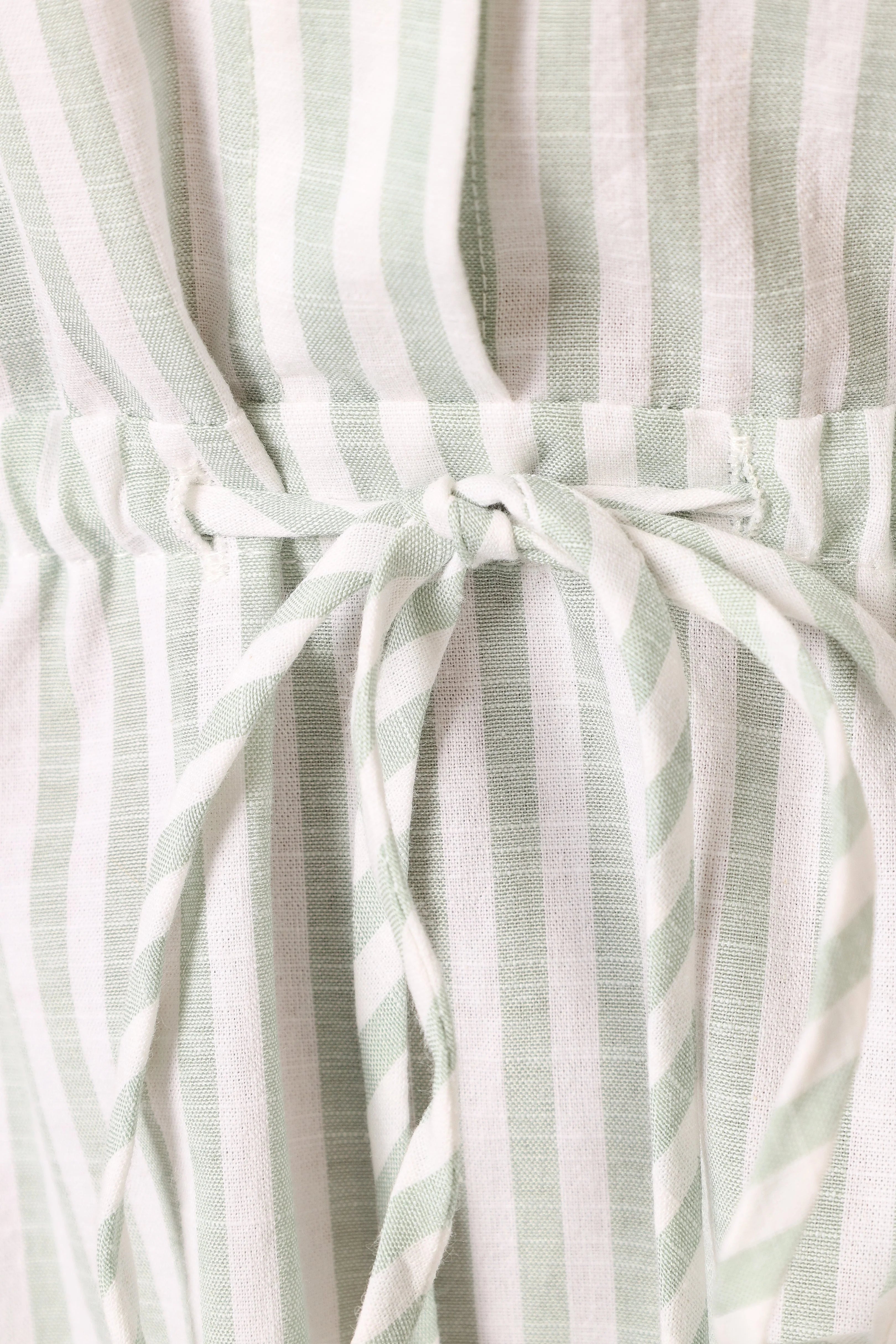 Ilsa Mini Dress Sage Stripe