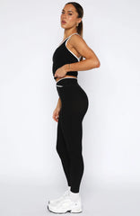Form Leggings Black White
