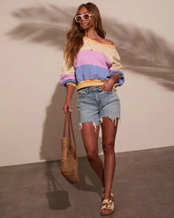Lake Side Oversized Colorblock Pullover