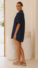 Rayna Denim Mini Dress Indigo