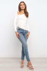 Amber Top Ivory