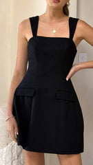 Hilarie Mini Dress Black