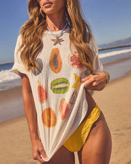 Island Fruit Short Sleeve Graphic Tee