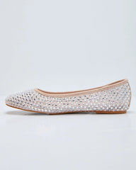 Khaie Rhinestone Mesh Flats