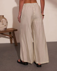 Radiant Horizon Striped Wide Leg Pants