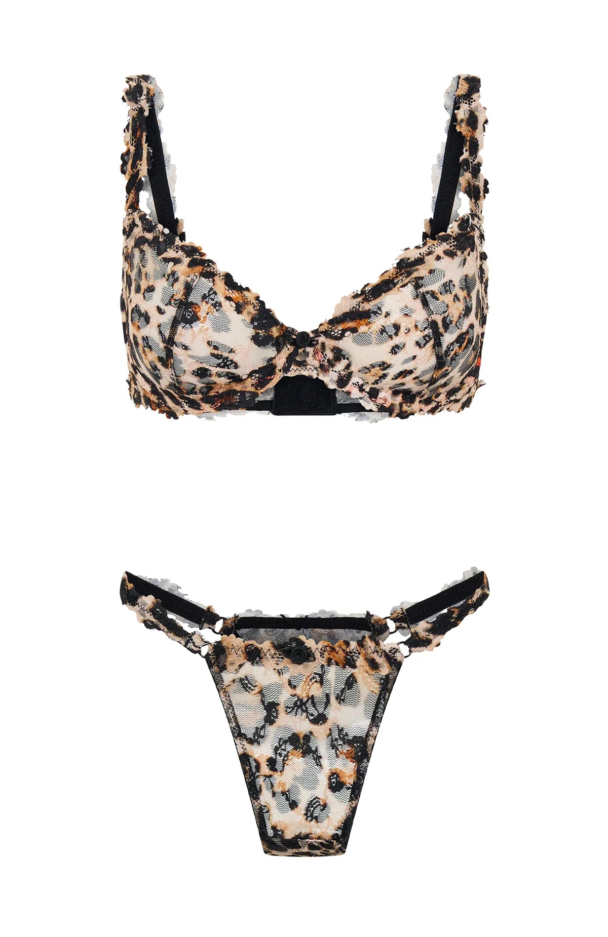 Cupids Call Lingerie Set Leopard